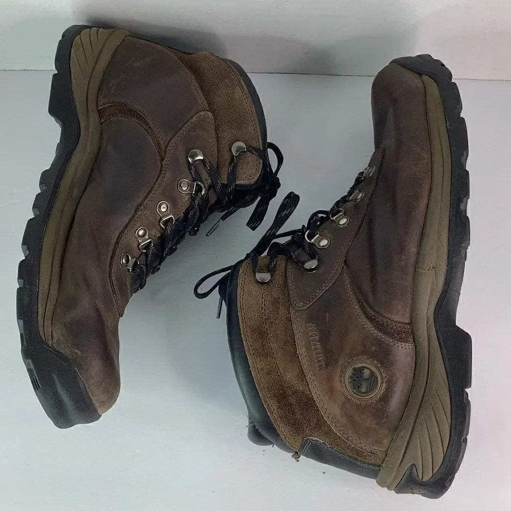 Timberland HI-TECH PEAK Men's Waterproof Hiking Brown Ankle Boots Sz 13M